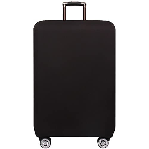 MosaiRudo Thicker Luggage Cover Elastic Suitcase Cover Protector Fits 1832 Inch Suitcase Travel Accessories Black S