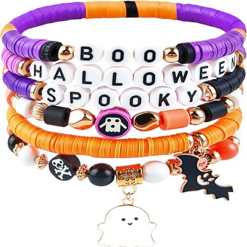 OHOME Halloween Party Favors 6 Pack HALLOWEEN Bracelets Halloween Games Treats Toys Gifts Crafts Party Supplies for Kids Womens Halloween Costumes 2025 Dresses Shirts Pajamas for Adult