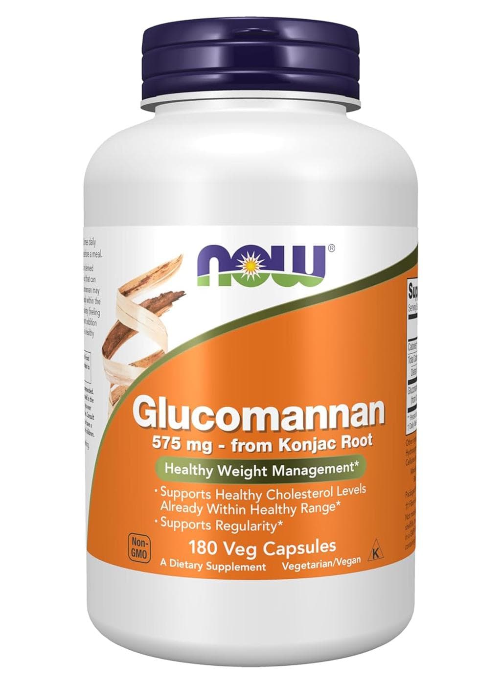 Glucomannan Dietary Supplement - 180 Capsules