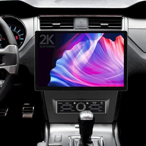ASURE 13.1" Car Stereo Radio for Ford Mustang 2010-2014 – Android 15, 8-Core, 4+64GB GPS Navigation, Wireless CarPlay Android Auto, 2K QLED 1980x1200 HD Touchscreen, with Backup Camera