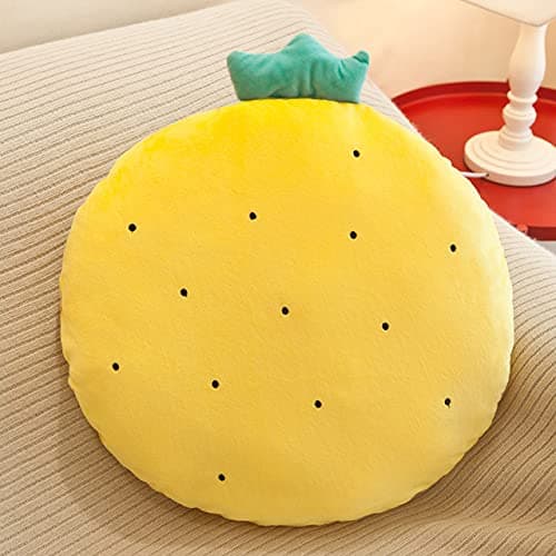 Peach Cuddle Polyester Fill Cushion, Yellow