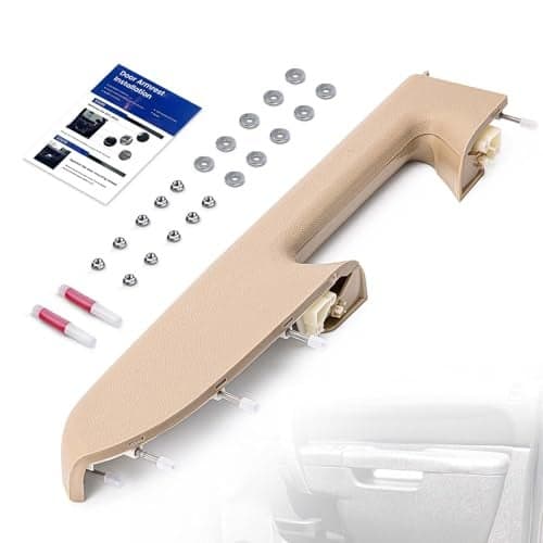 22818472 Front Right Passenger Side Armrest Repair Kit Fit for Chevy Silverado 1500 2500HD 3500HD 2010-2014 For GMC Sierra 1500 2500 HD 3500 HD 2010-2014 Door Panel with Release Handle Below Armrest