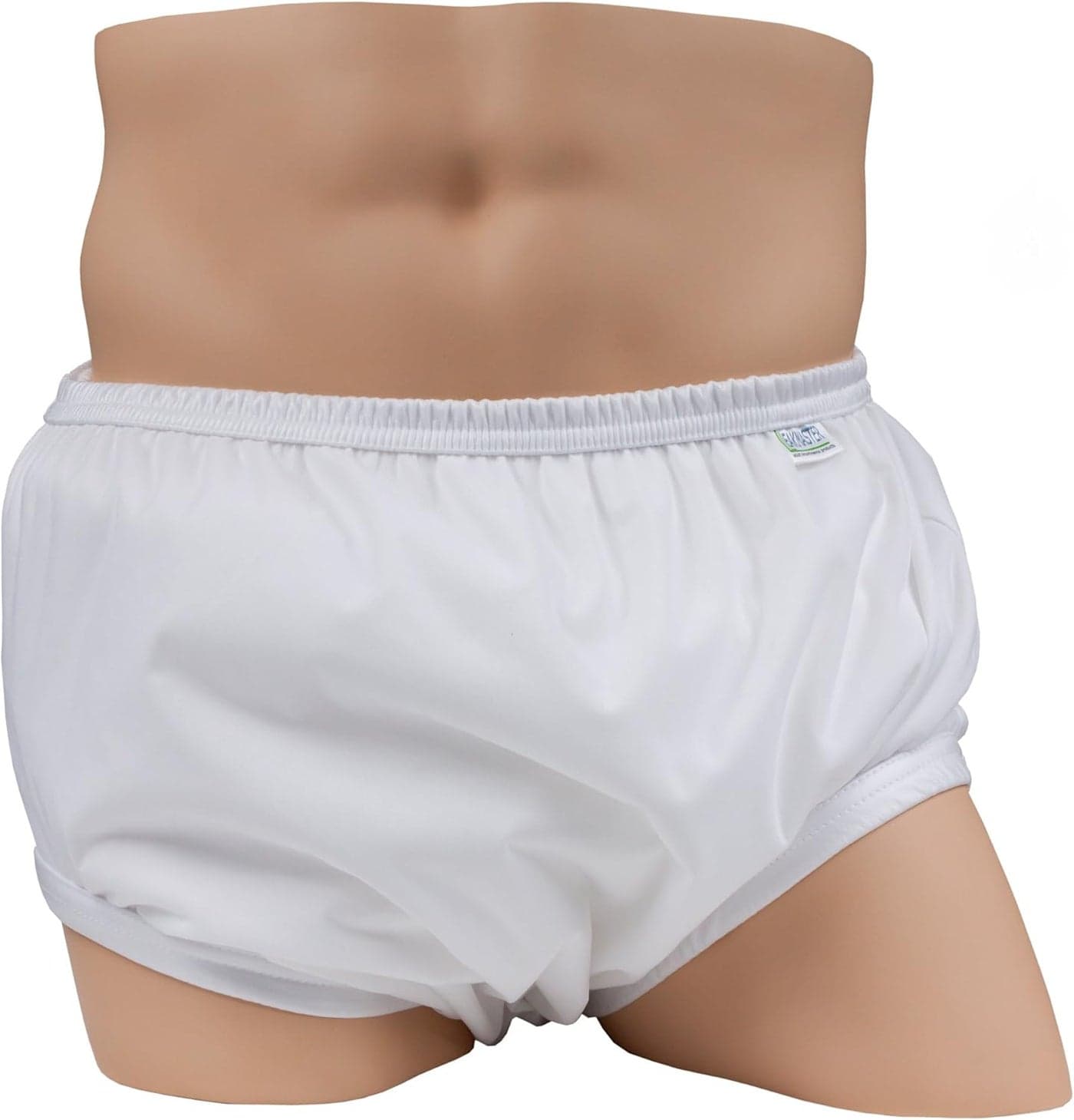 Adult PUL Waterproof Pants Soft Quiet Breathable Durable Adult Plastic Pants Generous CutFit for Use with Cloth Diapers White Medium Best Fits 3236 Inch Waist 1 Pack