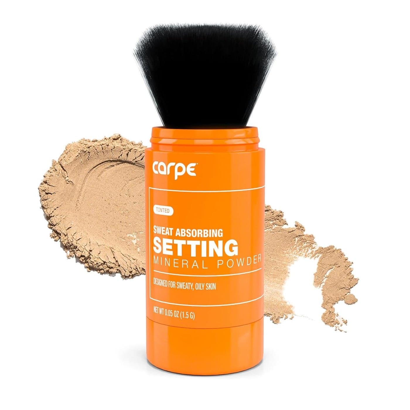 Carpe NEW Sweat Absorbing Translucent Mineral Powder Messfree Loose Powder Makeup That Controls Oil Sweat Shine Makeup Setting Powder For Oily Skin Matte Finish Gentle on Skin