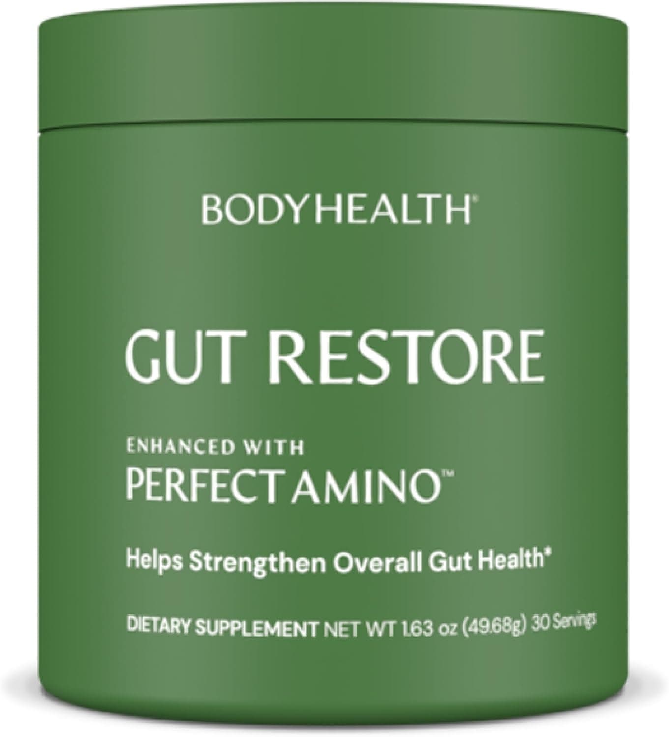 BodyHealth Gut Restore with PerfectAmino ImmunoLin and Humic Acid Gut Health Supplement for Digestive and Immune Support Unflavored 30 Servings
