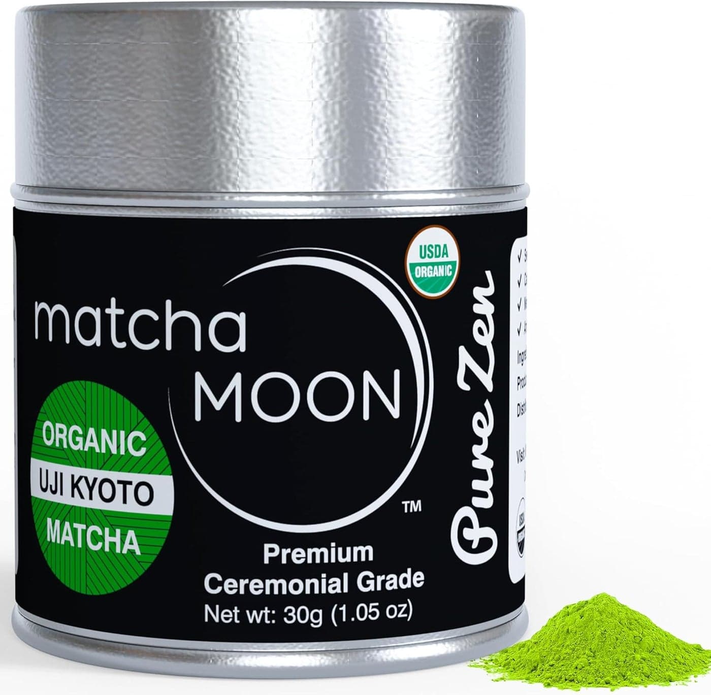Matcha Moon Organic Ceremonial Grade Matcha Green Tea Powder