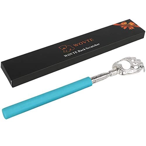 WOVTE Bear Claw Telescopic Back Scratcher Blue, Christmas Gifts Stocking Stuffers for Men Women Adults Mom Dad Husband Wife