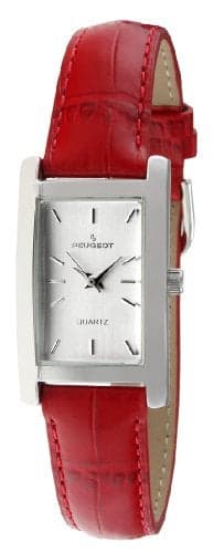 Peugeot Women Rectangular H Shape Wrist Watch with Matching Wrist Strap