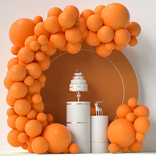 Orange Balloons 84pcs Arch Kit 5in 12in 18in Matte Latex Balloons for Birthday Baby Shower Wedding