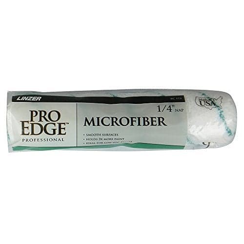 Linzer Products LZ-035 RC-172 Micro Fiber Roller Cover, 1/4" Nap, White