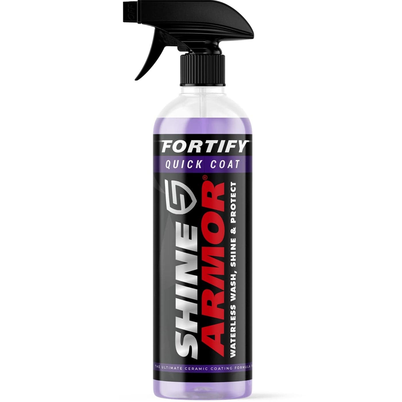 Car Wax Spray and Ceramic Coating for Cars 3 in One Waterless Car Wash and Detailing for Maximum Shine High Gloss Top Coat Protective Auto Wax 16FlOz by Shine Armor