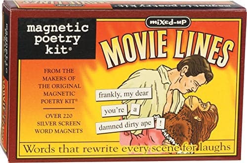 Magnetic Poetry - Mixed-Up Movie Lines Kit - Words for Refrigerator - Write Poems and Letters on the Fridge - Made in the USA