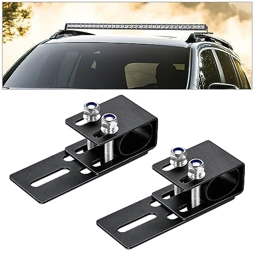 Nilight LED Light Bar Bracket NonSlip Light Clip Mounting Brackets for SUV OffRoad Vehicles with Luggage Racks2 Years WarrantyBlack