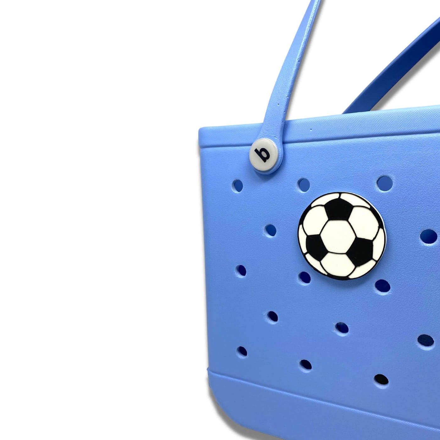 FRESHe BAGLETS Soccer Charm Accessory Compatible with Bogg Bags Decorative Charm Perfect for Customizing Your Bag Showing Your Team Support Soccer