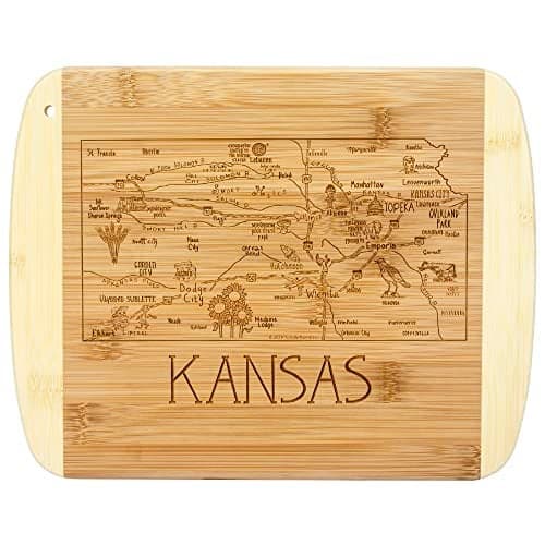 Totally Bamboo A Slice of Life Kansas State Serving and Cutting Board 11 x 875