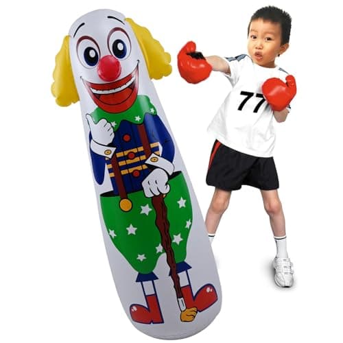 Jet Creations Inflatable Clown Punching Bag, 42" Tall