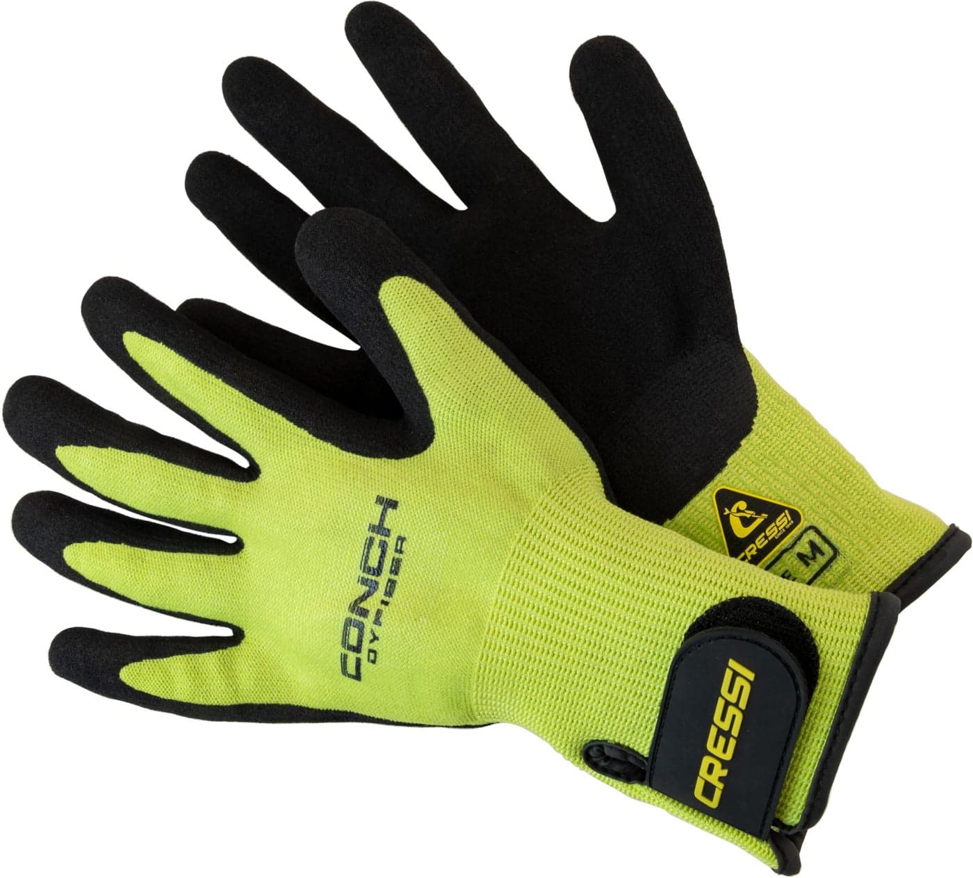 Cressi Conch Dyfiber Gloves, Lime, S