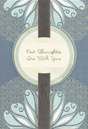 Hallmark Sympathy Card from All (Gold Foil Tapestry)