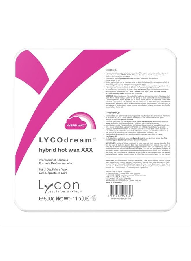 LycoDream Hybrid Wax Stripless Hard Wax 17.6 oz