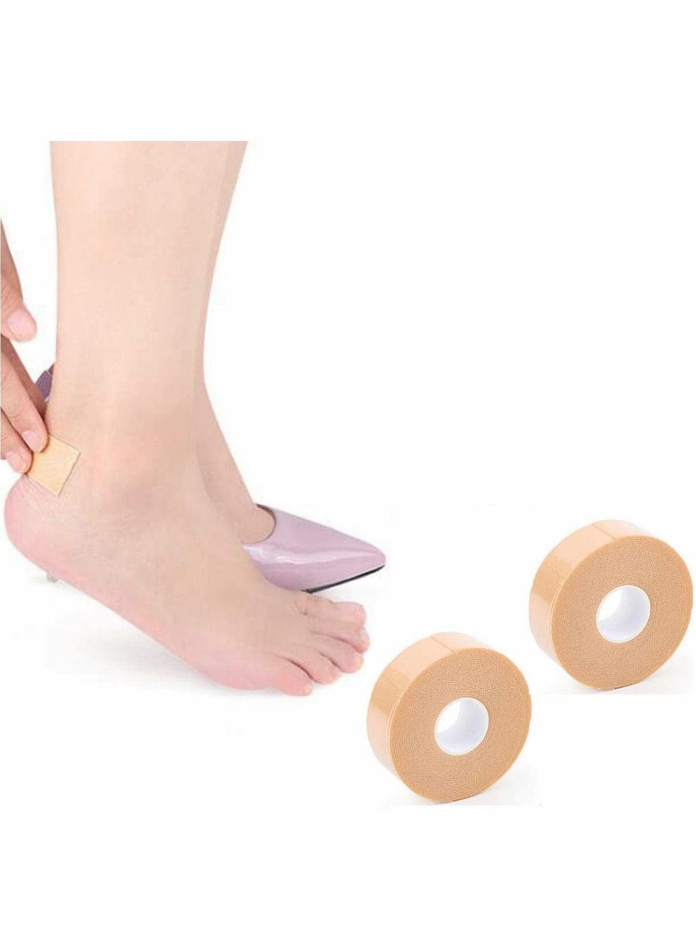 Foot Care Sticker, 2 Roll Heel Grip Tape for Women to Prevention Blister and Chafing Cushion Protection