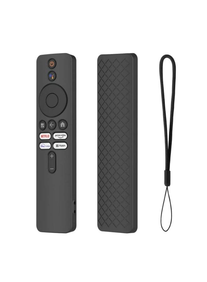 Protective Case For Xiaomi Mi TV Box S 2nd Gen Shockproof Protector Shell For Mi TV Stick Remote Control Replacement Shell (Black)