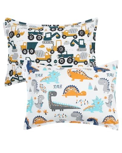 ALVABABY Toddler Pillowcases Cotton Kids Pillow Cover Fit 13x 18 or 12x16
