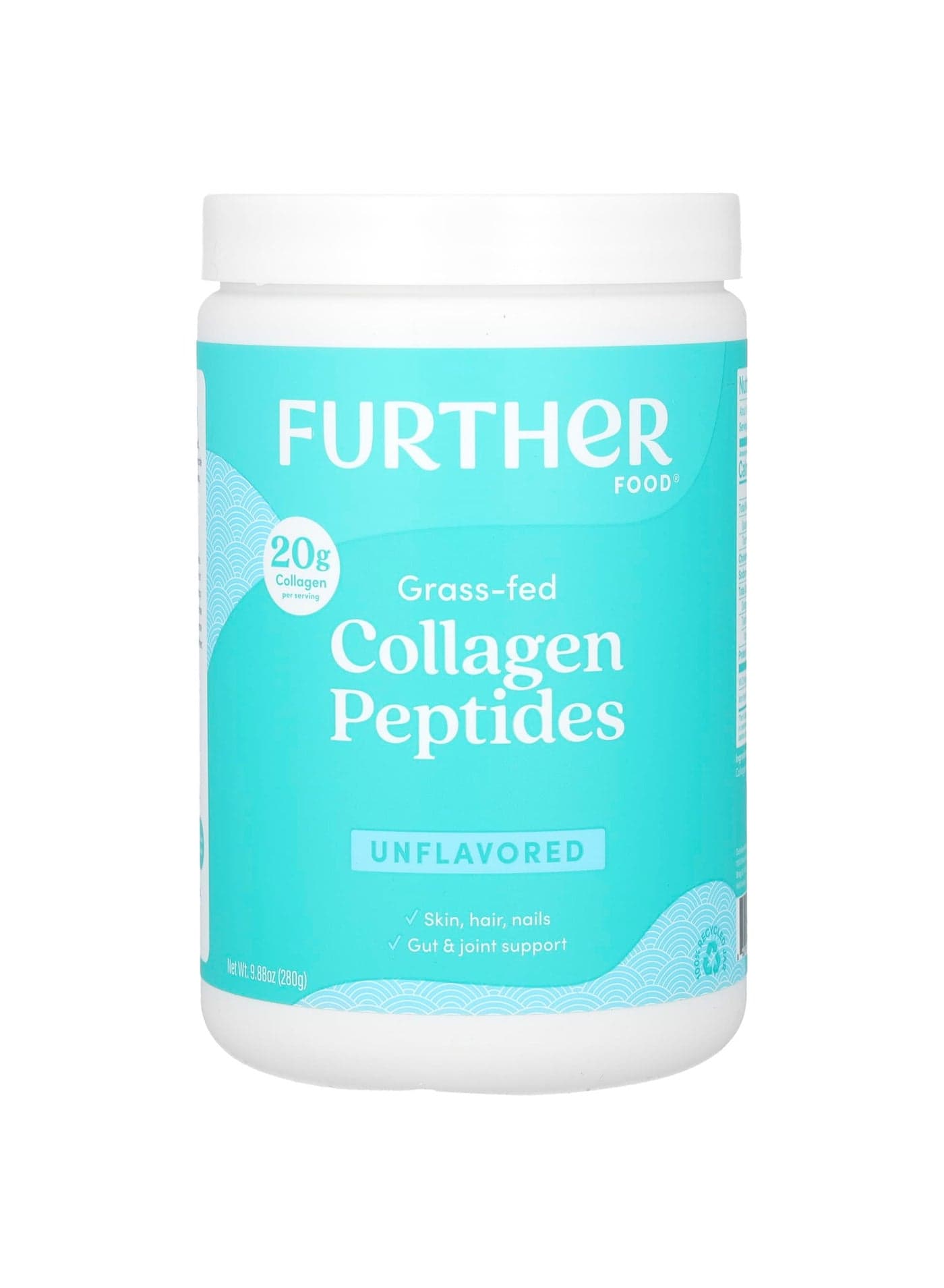 Grass-Fed Collagen Peptides, Unflavored, 9.88 oz (280 g)