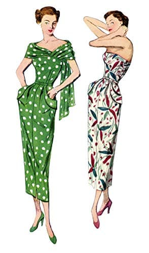 Simplicity Sewing Pattern S8876 AA Misses'/Women's 1940s Vintage Dress and Stole, Size 10-18