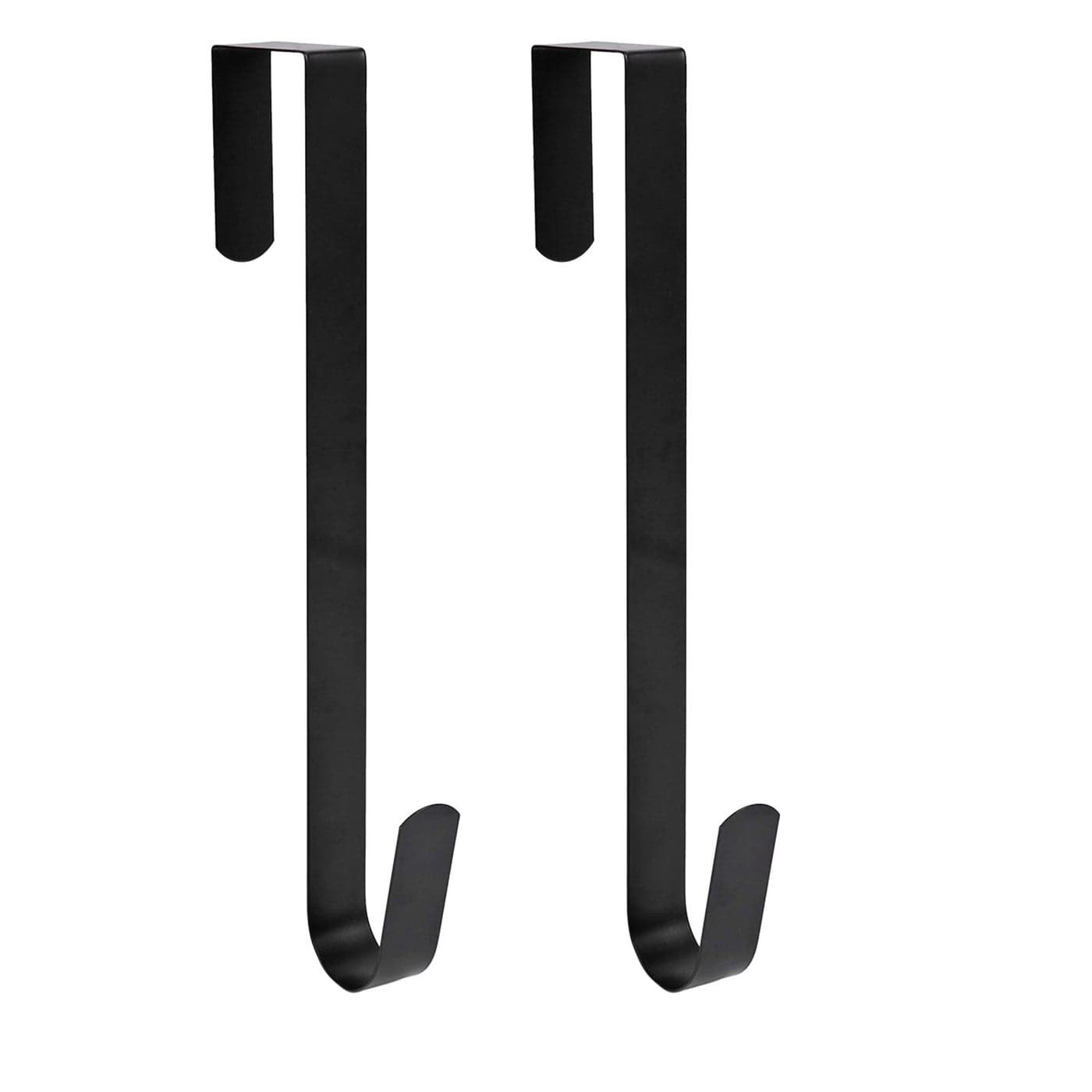 Sattiyrch 15 Wreath Hanger for Front DoorSturdy Steel Wreath Door HangerOver The Door Hanger Hook Black2