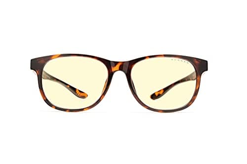 GUNNAR - Premium Gaming and Computer Glasses for Kids (age 12+) - Blocks 65% Blue Light - Rush, Tortoise, Amber Tint