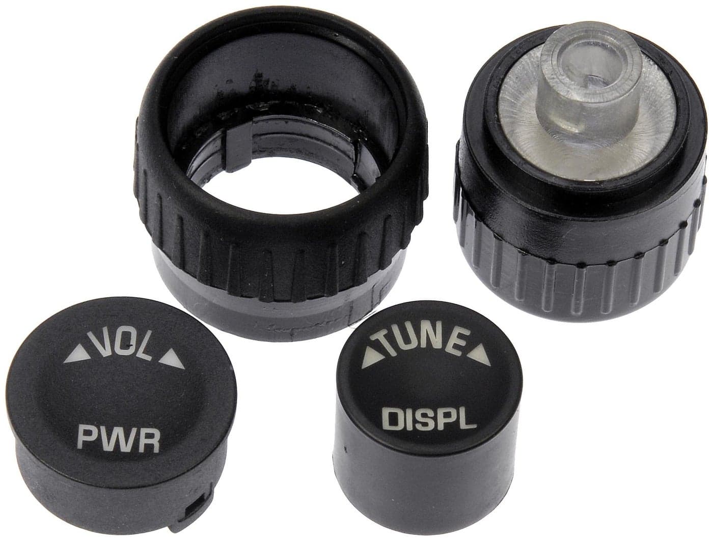 Dorman 76874 Radio Knob Assortment Compatible with Select Models 4 Piece