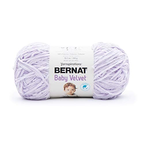 Bernat 16418686032 Baby Velvet Yarn, Lilac Blooms
