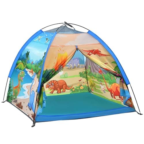 Mnagant Kids Play Tentsthe World of Dinosaurs Tents for Kids IndoorOutdoor fun Dinosaurs Dome Playhouse for Boys GirlsDurable and Breathable Premium Material Perfect Kids Gift 47 x 47 x 43