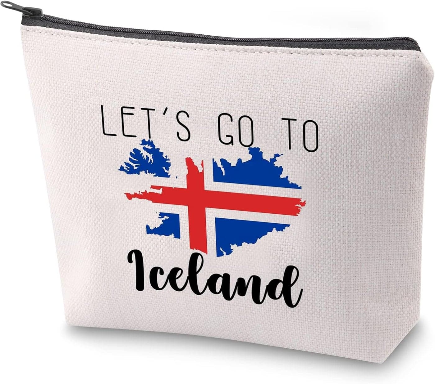 ZJXHPO New Iceland Trip Travel Case Iceland Travel Journal Makeup Bag New Iceland Gift Souvenir New Iceland Vacation Travel Gift Travel Lover Gift (Iceland)