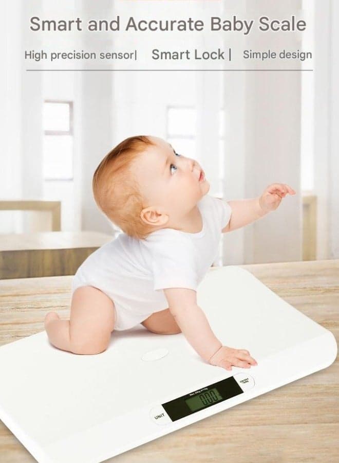 turtees Digital Baby Weighing Scale with Measuring Ruler | Infant and Toddler Scale with LED Display | Accurate Weight Tracking for Newborns