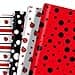 12 Sheet Ladybug Wrapping Paper Lady Bug Birthday Gift Wrapping Paper 4 Insect Design Fancy Cute Ladybugs Red Black Pattern Gift Wrap Papers for Baby Shower Birthday Wedding Gift Packing 20 x 27