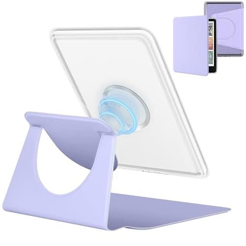 Vane Oak Magnetic Detachable 2-in-1 Stand Case for 7'' Kindle Paperwhite 12th Gen 2024 and Kindle Colorsoft Signature Edition, Slim PU Shell Cover Case with Auto Wake/Sleep, Light Purple