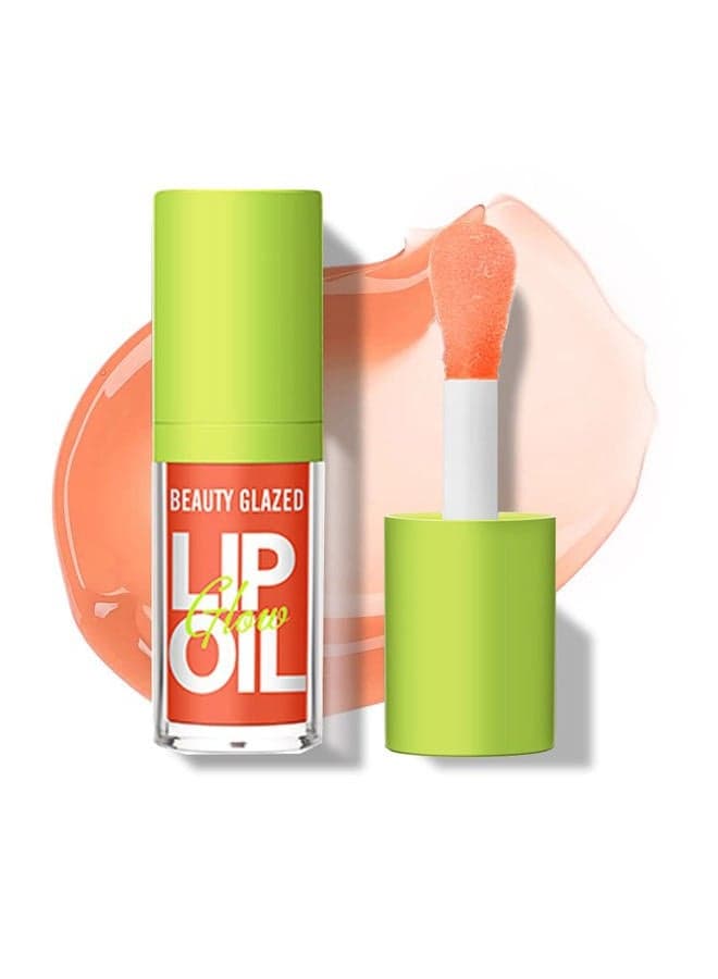 Lip Oil Moisturizing, Hydrating Lip Care Lip Tint, Shiny Lip Glow Vegan Plumping Lip Gloss for Dry Lips (108, STANDARD SIZE)