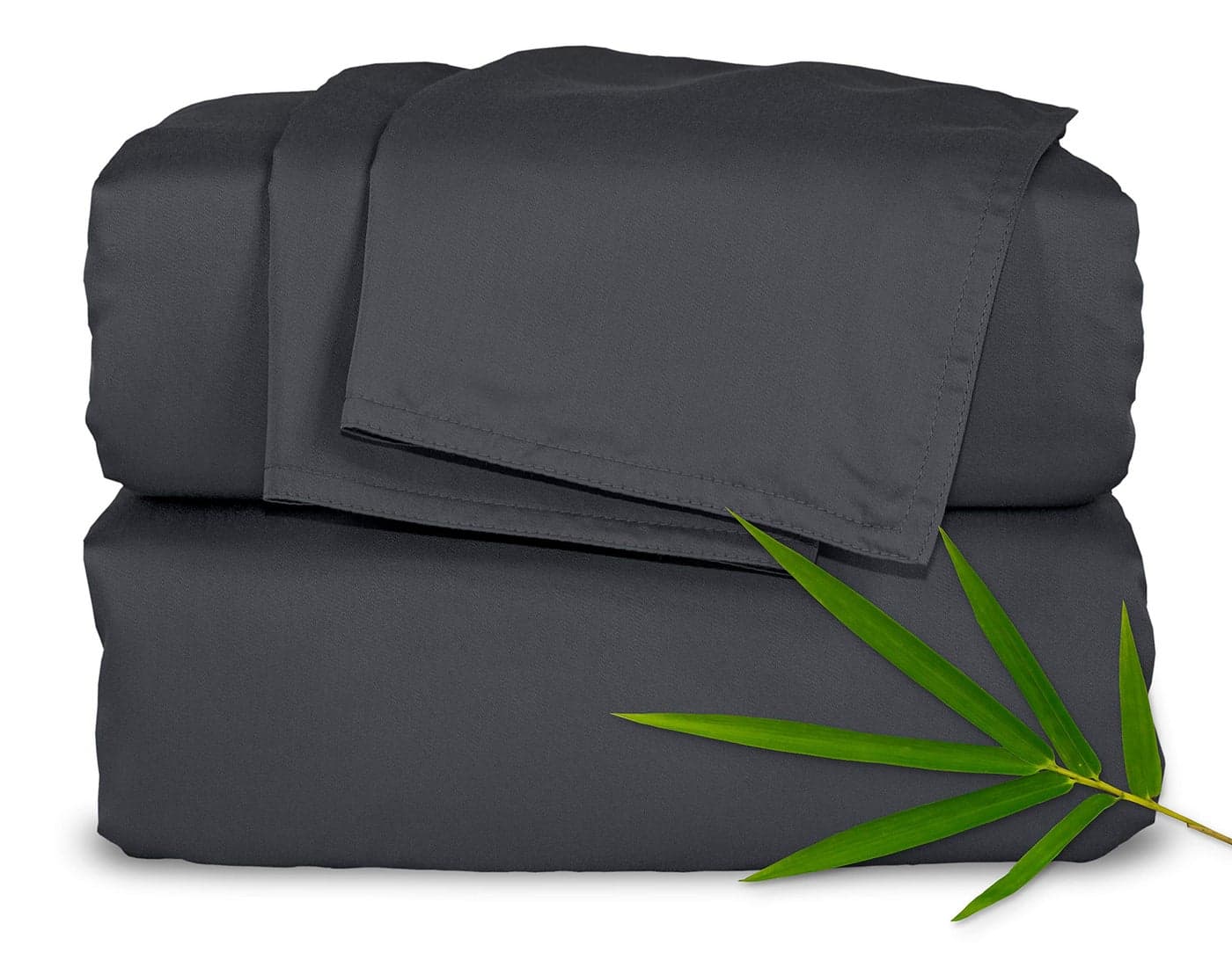 Twin XL Sheets by Pure Bamboo, Genuine 100% Organic Viscose Derived from Bamboo Bed Sheet Set, Luxuriously Soft & Cooling, Double Stitching, Lifetime Quality Promise (Twin XL, Charcoal)