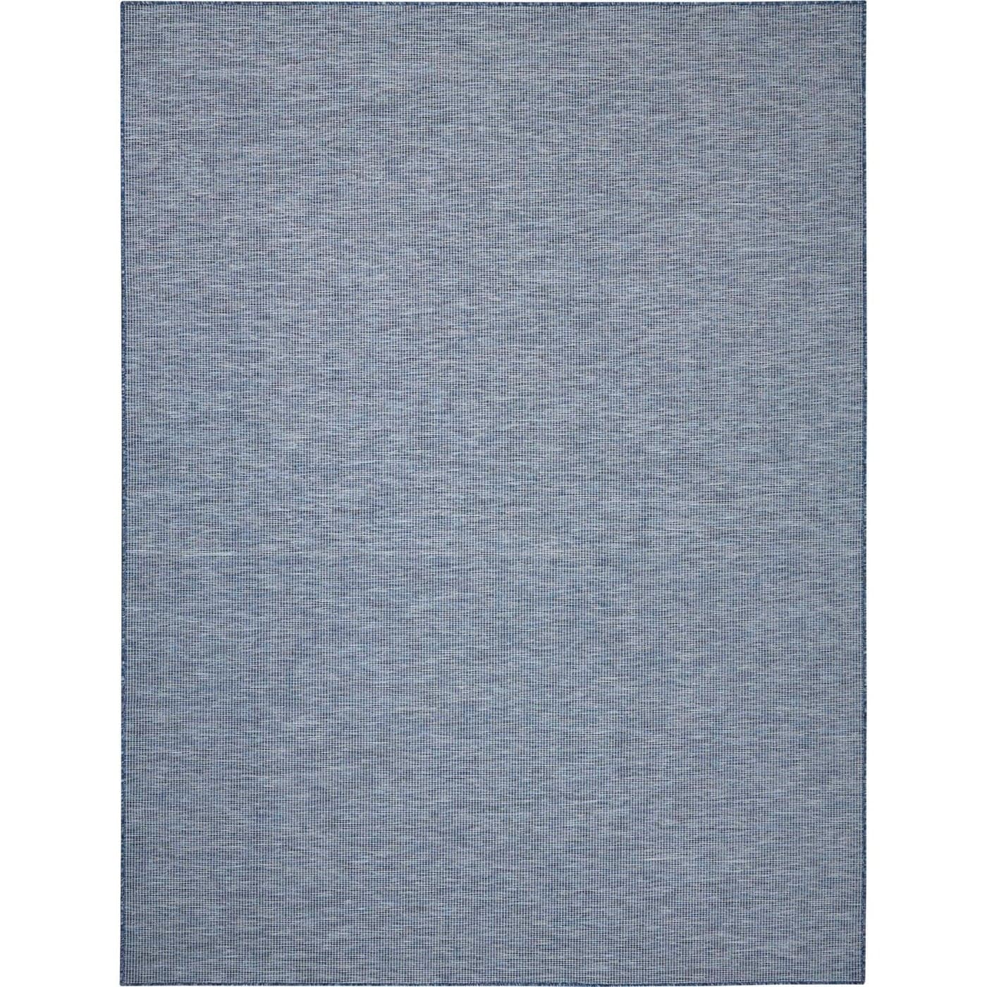 Nourison Positano IndoorOutdoor Navy Blue 8 x 10 Area Rug Easy Cleaning Non Shedding Bed Room Living Room Dining Room Backyard Deck Patio 8x10