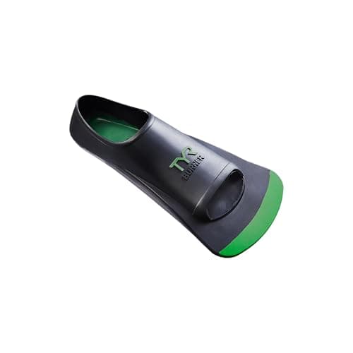 TYR unisex adult Burner Fins 2.0 Footwear, Black/Green, X-Small US