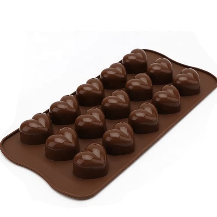 Jades Heart Chocolate Silicone Mould 15 Cavity