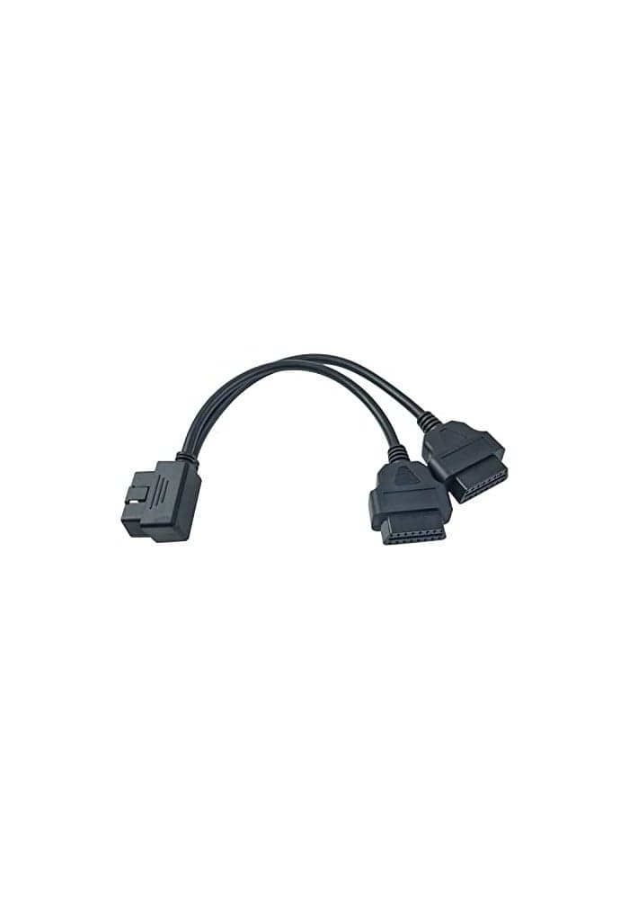 OBD2 Right Angle Splitter Y Cable Male Splitter to 2 Female Extension Cable 30cm12