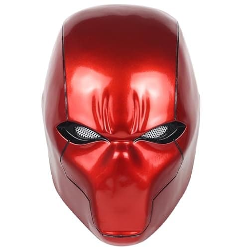 Tiangong Red Hood Helmet Metallic Effect Red Hood Mask Deluxe Cosplay Prop for Fans Collectors Edition A
