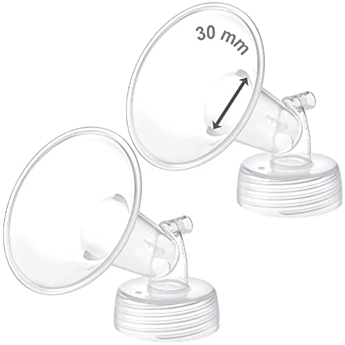 Maymom Wide Neck Pump Part for Spectra S1S2 Pumps Incl Wide Mouth Flange Not Original Spectra Flange Replaces Spectra Shield 30 mm Two Flanges