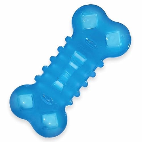 Nylabone Flexi Chill Chew Toy for Dogs with Treat Pockets Dog Toys for Moderate Chewers Chicken Flavor Medium Up to 35 lbs 1 Count