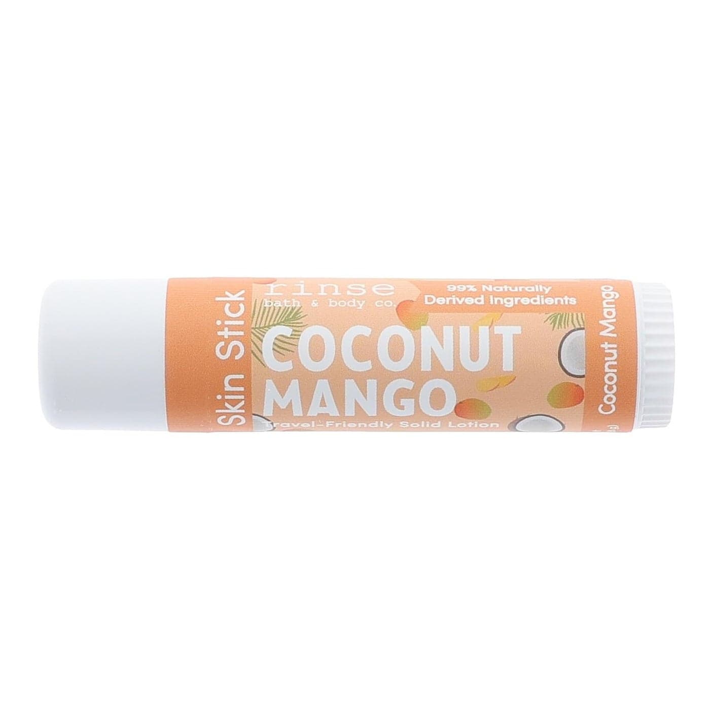 Rinse Bath Body Coconut Mango Solid Lotion Stick Natural Lotion Bar wShea and Cocoa Butter Deep Moisturizing No Mess Travel Lotion wBeeswax Apricot Avocado Oil Handmade 5oz