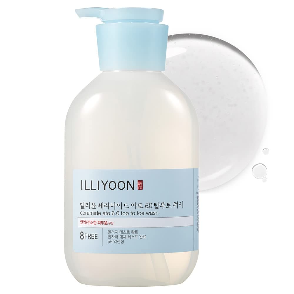 Illiyoon Ceramide Ato 60 Top to Toe Wash Mild Cleanser for Baby body 169 Fl Oz 500ml