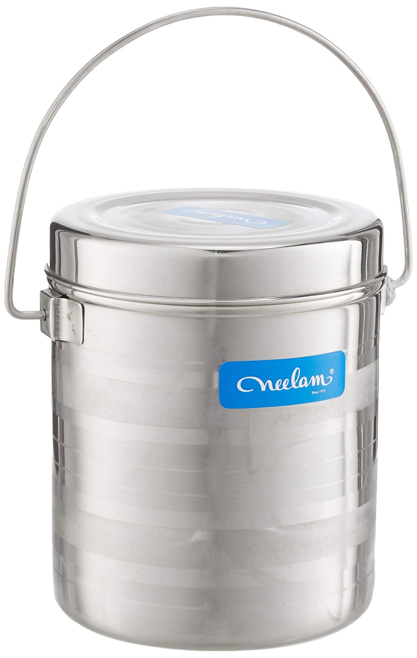 Neelam Stainless Steel 16 22G Diamond Milk Pot, 4600 ml, Silver