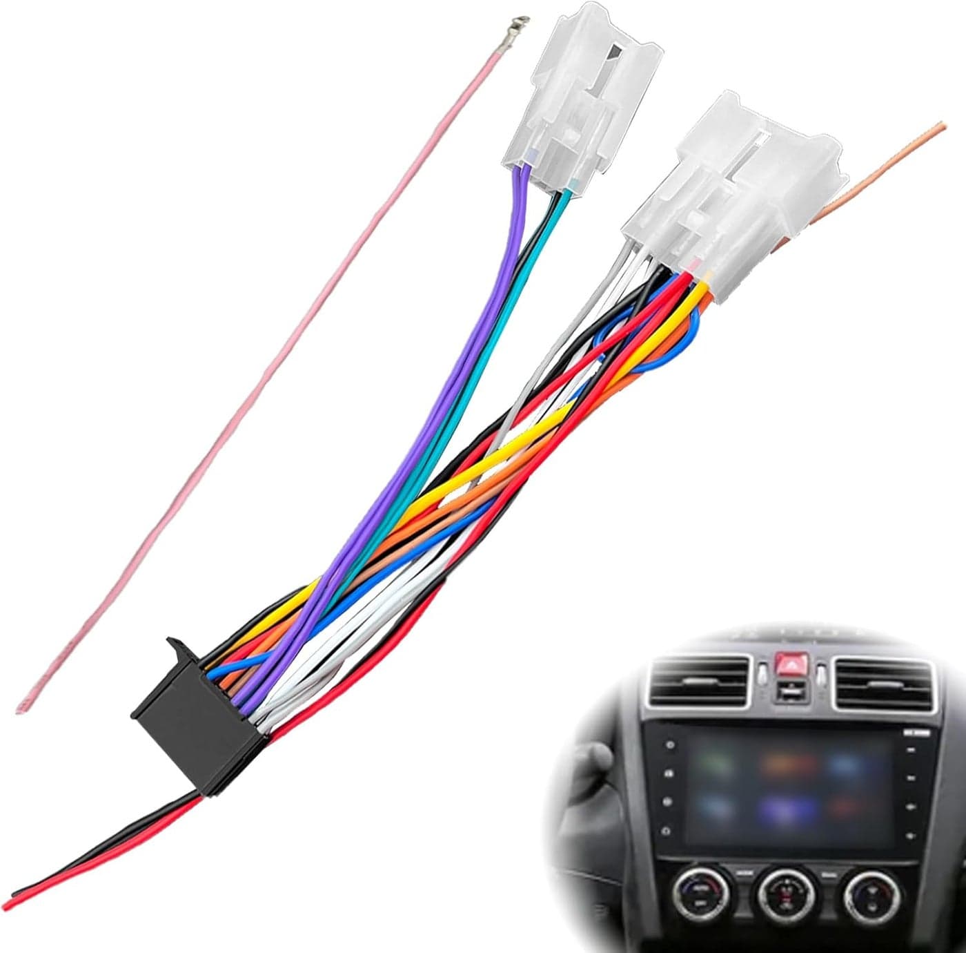 RBOKO 70-1761 Radio Wiring Harness for Pioneer Headunits Compatible with Toyota and Scion Models